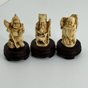 Resin Japan UCGC Deer Icon Statue God of Longevity, Buddha, Warrior 4”